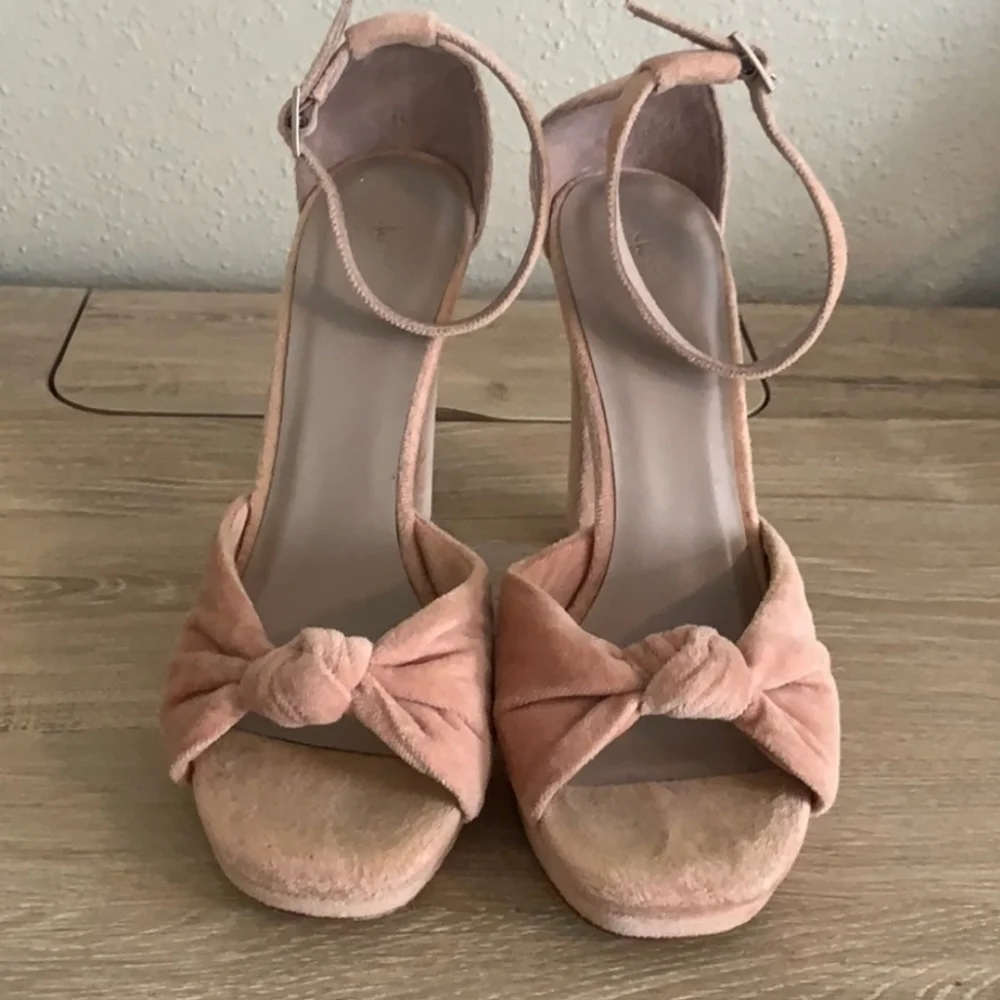 Joie Nabila Velvet Platform Heel Sandal, 40 (U.S. 10), Pink
